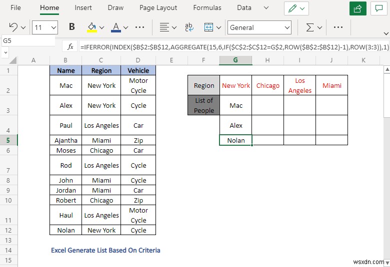 Cách tạo danh sách dựa trên tiêu chí trong Excel (4 phương pháp)