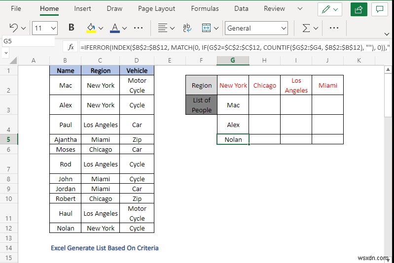 Cách tạo danh sách dựa trên tiêu chí trong Excel (4 phương pháp)