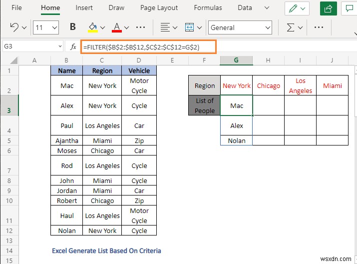 Cách tạo danh sách dựa trên tiêu chí trong Excel (4 phương pháp)