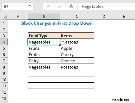 Cách điền danh sách dựa trên giá trị ô trong Excel (6 cách)