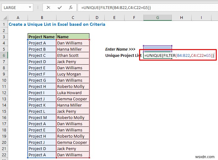 Cách điền danh sách dựa trên giá trị ô trong Excel (6 cách)