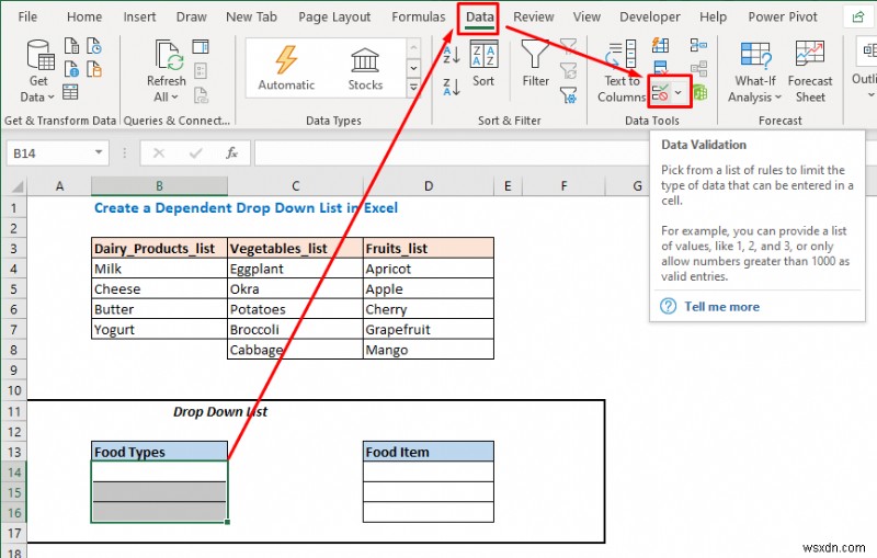 Cách điền danh sách dựa trên giá trị ô trong Excel (6 cách)