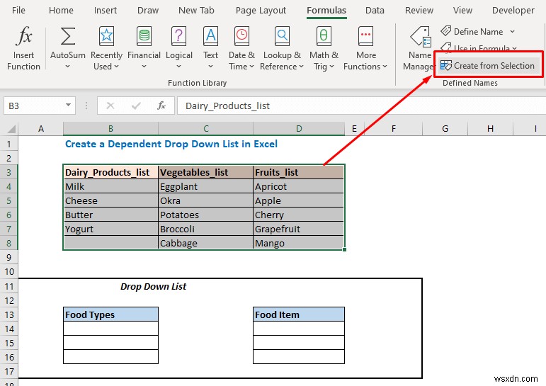 Cách điền danh sách dựa trên giá trị ô trong Excel (6 cách)