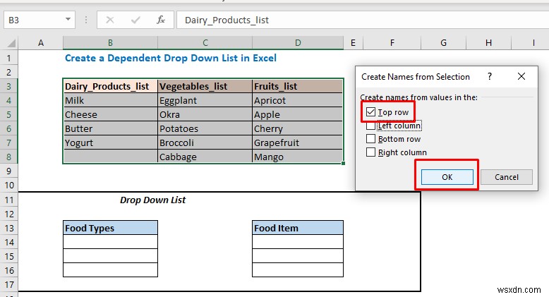 Cách điền danh sách dựa trên giá trị ô trong Excel (6 cách)