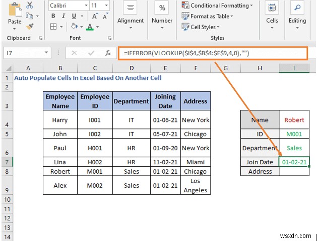 Cách tự động điền ô trong Excel dựa trên ô khác