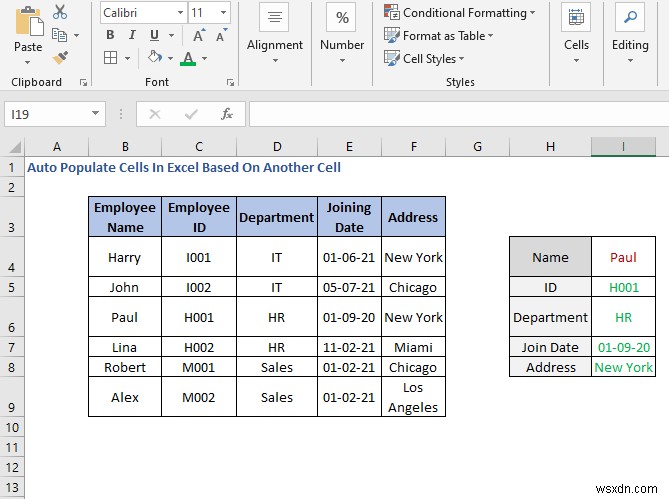 Cách tự động điền ô trong Excel dựa trên ô khác