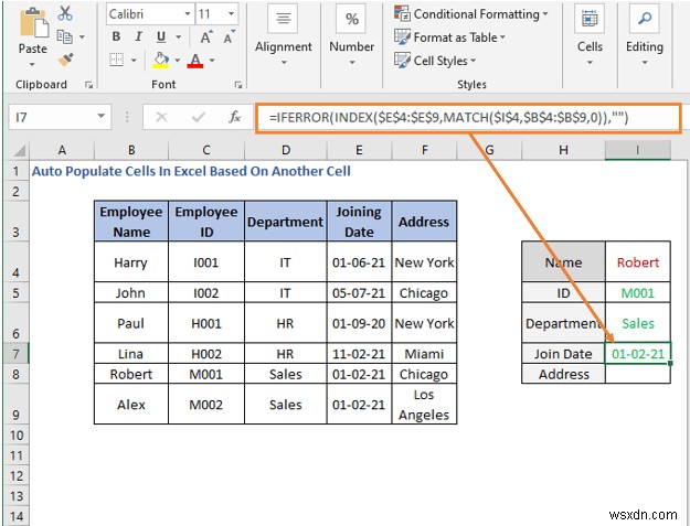 Cách tự động điền ô trong Excel dựa trên ô khác