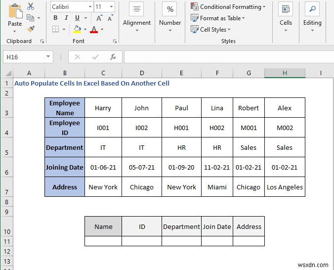 Cách tự động điền ô trong Excel dựa trên ô khác