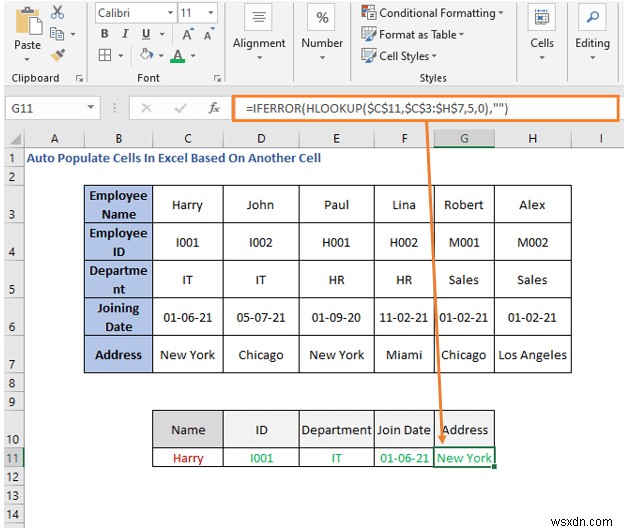 Cách tự động điền ô trong Excel dựa trên ô khác