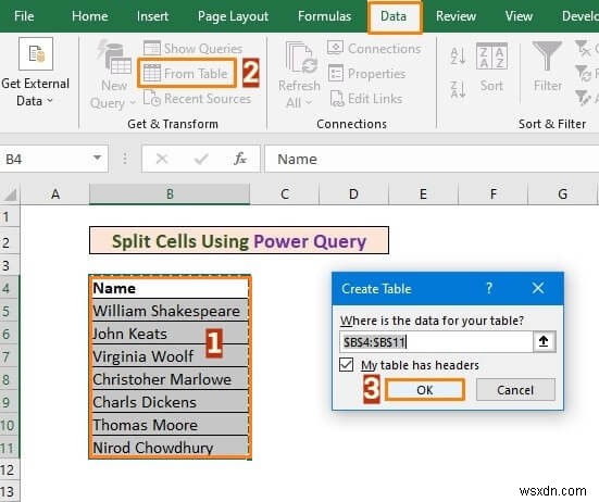 Cách tách một ô thành hai trong Excel (5 phương pháp hữu ích)