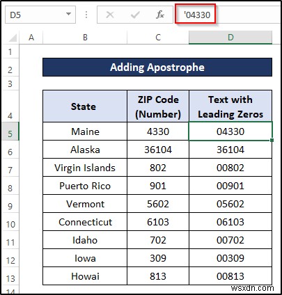 Cách chuyển số thành văn bản với Zeros hàng đầu trong Excel