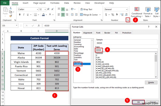 Cách chuyển số thành văn bản với Zeros hàng đầu trong Excel