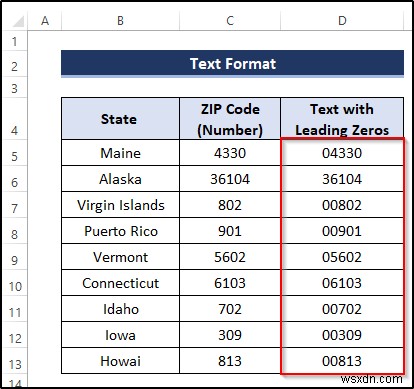 Cách chuyển số thành văn bản với Zeros hàng đầu trong Excel