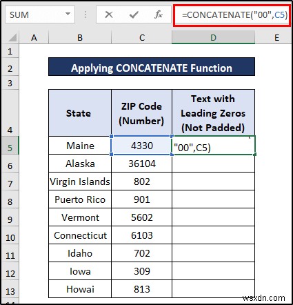 Cách chuyển số thành văn bản với Zeros hàng đầu trong Excel