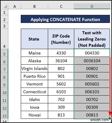 Cách chuyển số thành văn bản với Zeros hàng đầu trong Excel