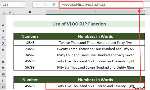 Cách chuyển số thành từ trong Excel (4 cách phù hợp)