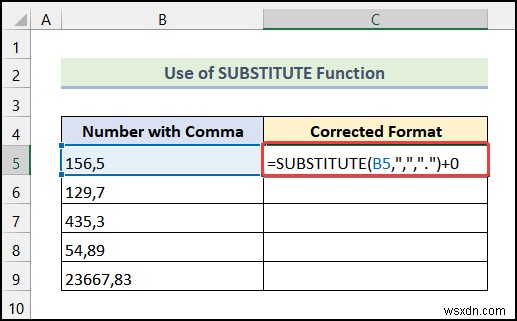 Cách xóa dấu phẩy trong Excel (4 phương pháp dễ dàng)