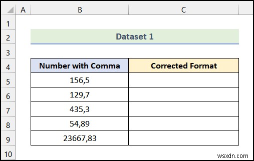 Cách xóa dấu phẩy trong Excel (4 phương pháp dễ dàng)