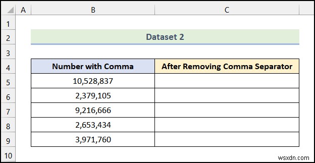 Cách xóa dấu phẩy trong Excel (4 phương pháp dễ dàng)