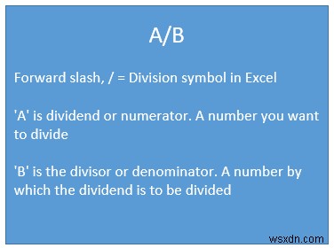 Công thức phân chia trong Excel cho nhiều ô (5 ví dụ phù hợp)