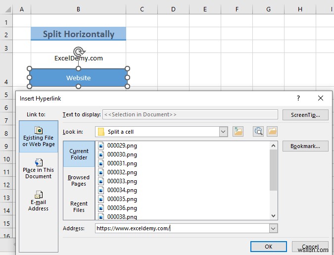 Cách tách một ô thành một nửa trong Excel