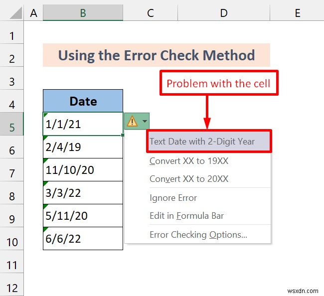 Cách chuyển đổi định dạng chung thành ngày tháng trong Excel (7 phương pháp)