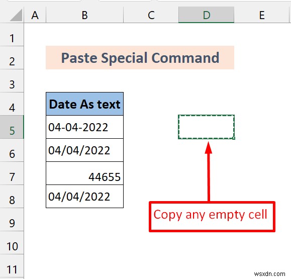 Cách chuyển đổi định dạng chung thành ngày tháng trong Excel (7 phương pháp)