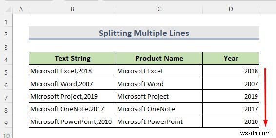 Cách tách một cột thành nhiều cột trong Excel (7 cách dễ dàng)