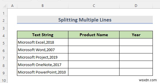 Cách tách một cột thành nhiều cột trong Excel (7 cách dễ dàng)