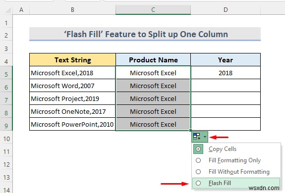 Cách tách một cột thành nhiều cột trong Excel (7 cách dễ dàng)