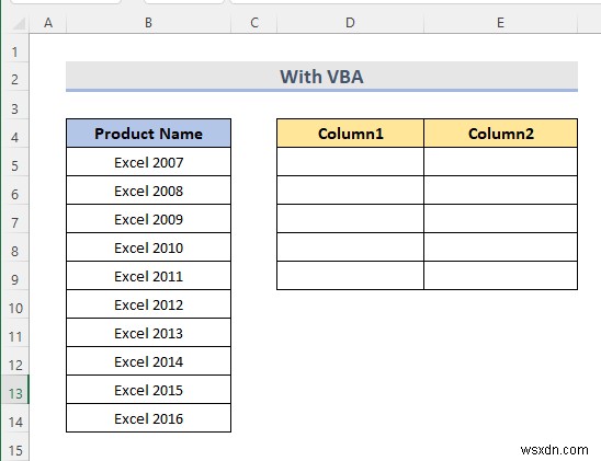 Cách tách một cột thành nhiều cột trong Excel (7 cách dễ dàng)