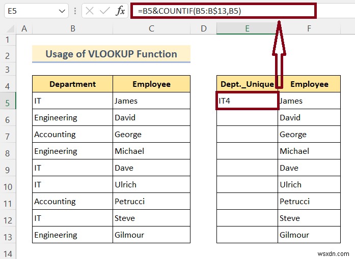 Cách VLOOKUP và trả về nhiều giá trị trong Excel (8 phương pháp)