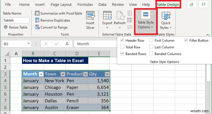 Cách tạo bảng trong Excel (Với tùy chỉnh)