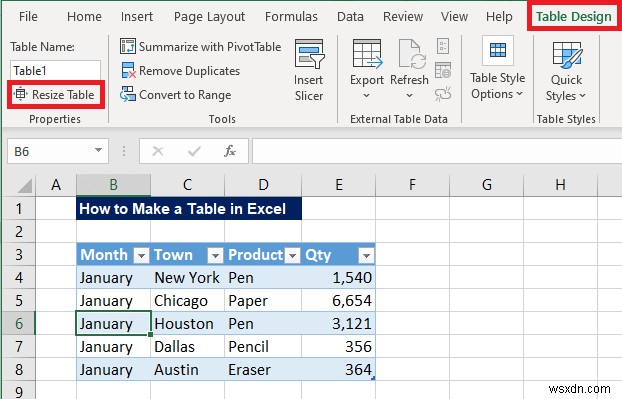 Cách tạo bảng trong Excel (Với tùy chỉnh)