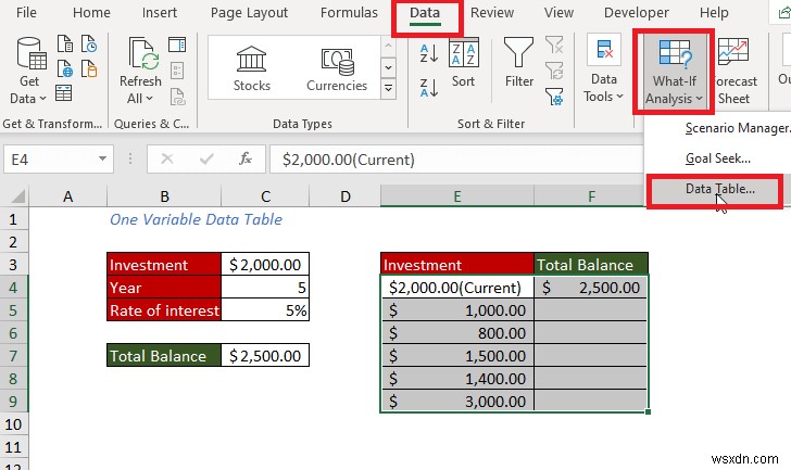 Cách tạo bảng dữ liệu trong Excel (5 phương pháp dễ nhất)