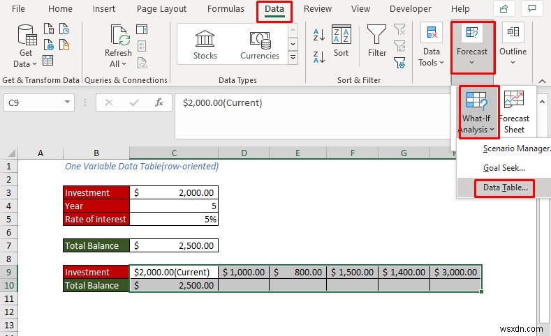 Cách tạo bảng dữ liệu trong Excel (5 phương pháp dễ nhất)