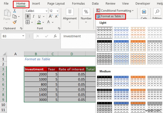 Cách tạo bảng dữ liệu trong Excel (5 phương pháp dễ nhất)