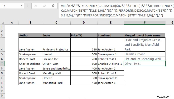 Cách hợp nhất hàng trong Excel dựa trên tiêu chí (Cách dễ nhất)