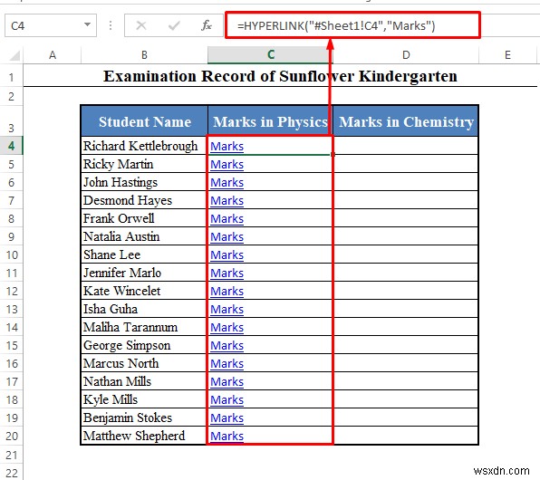 Cách liên kết một bảng trong Excel với một trang tính khác (2 cách dễ dàng)