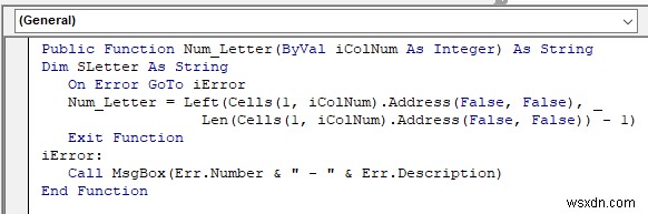 VBA để chuyển đổi số cột thành chữ cái trong Excel (3 phương pháp)