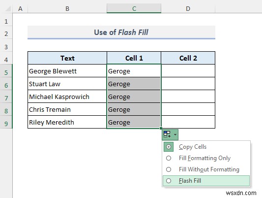 Cách tách ô trong Excel (5 thủ thuật đơn giản)