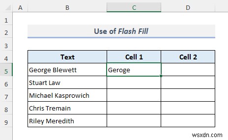 Cách tách ô trong Excel (5 thủ thuật đơn giản)