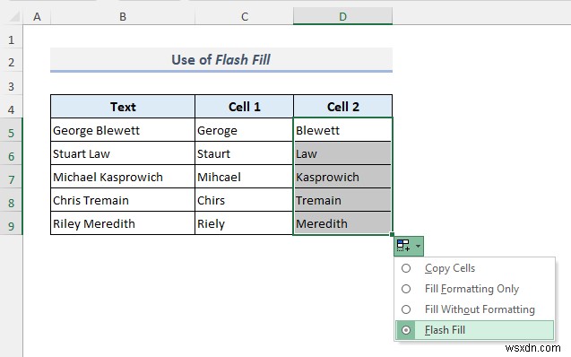 Cách tách ô trong Excel (5 thủ thuật đơn giản)