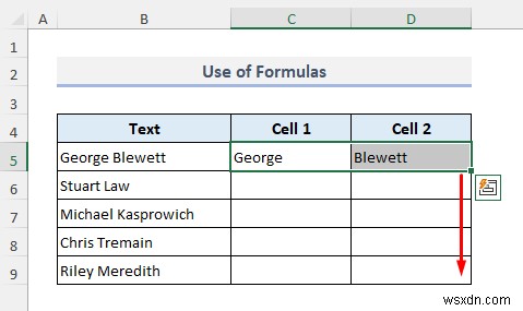 Cách tách ô trong Excel (5 thủ thuật đơn giản)