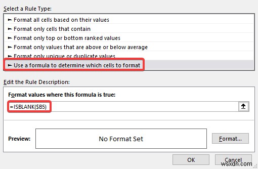 Cách đánh dấu ô trống trong Excel (4 cách hiệu quả)