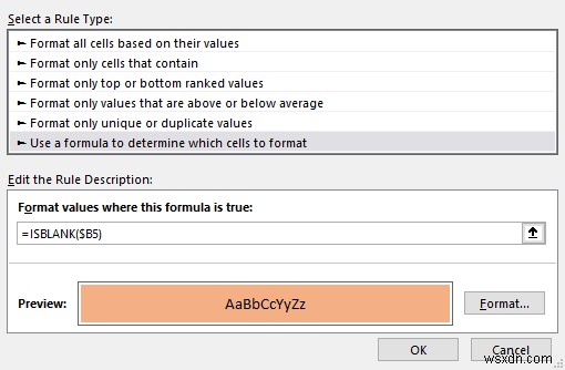 Cách đánh dấu ô trống trong Excel (4 cách hiệu quả)