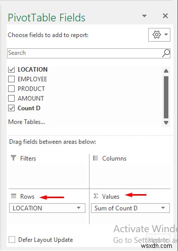 Đếm số bản sao trong Excel Pivot Table (2 cách dễ dàng)