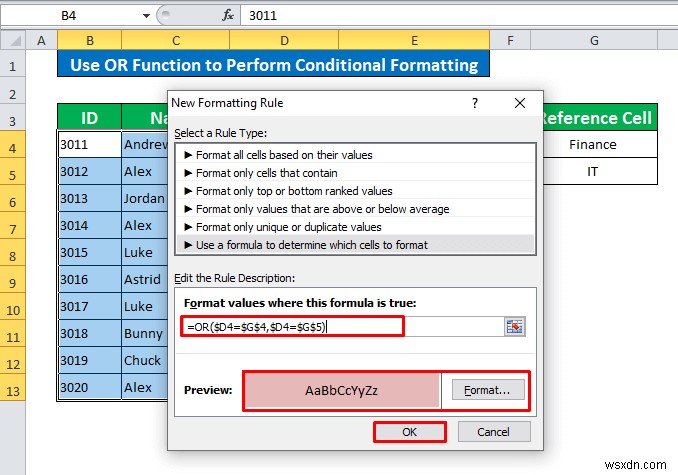 Định dạng có điều kiện dựa trên một ô khác trong Excel (6 phương pháp)