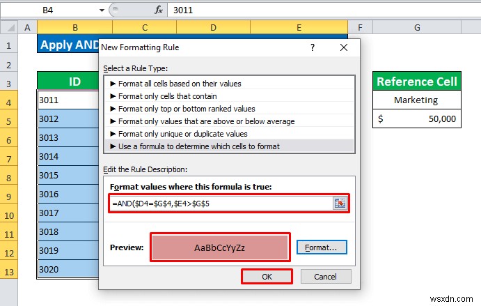 Định dạng có điều kiện dựa trên một ô khác trong Excel (6 phương pháp)