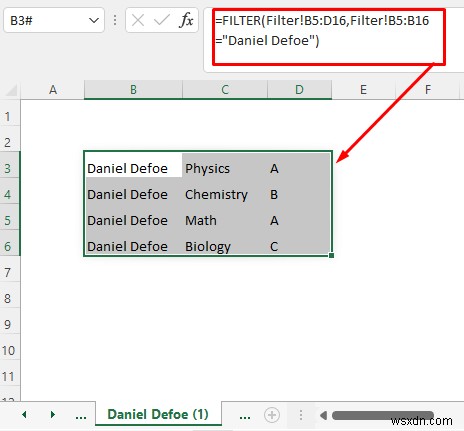 Cách chia trang tính Excel thành nhiều trang tính dựa trên giá trị cột